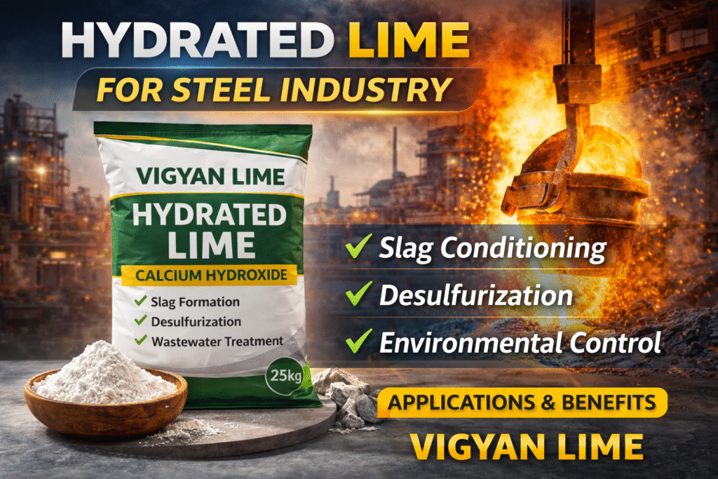 Hydrated Lime for Steel Industry – Applications & Benefits (2026)