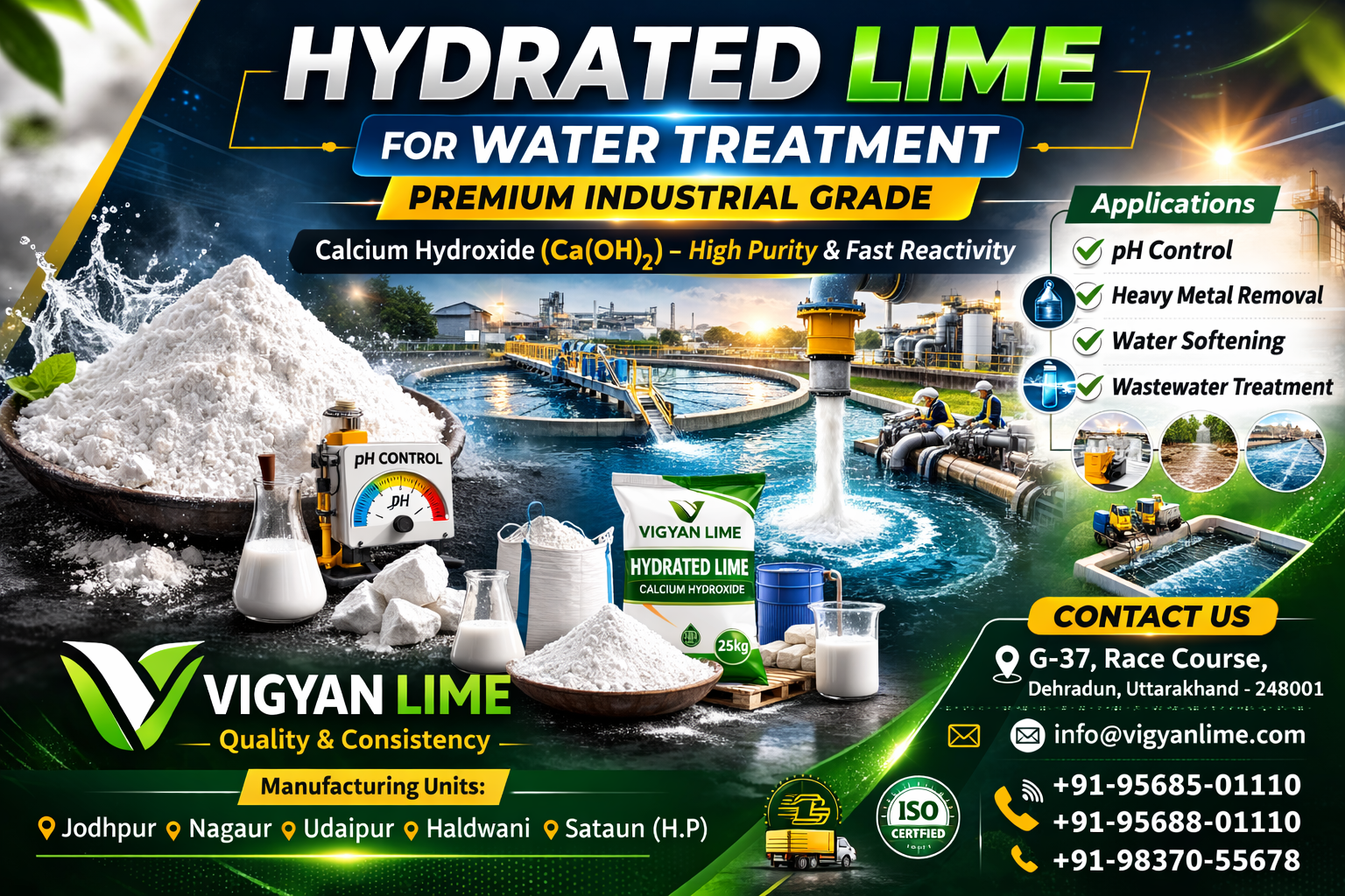 Hydrated Lime for Water Treatment 