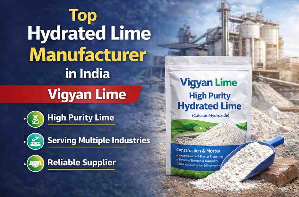Top Hydrated Lime Manufacturer in India – Vigyan Lime