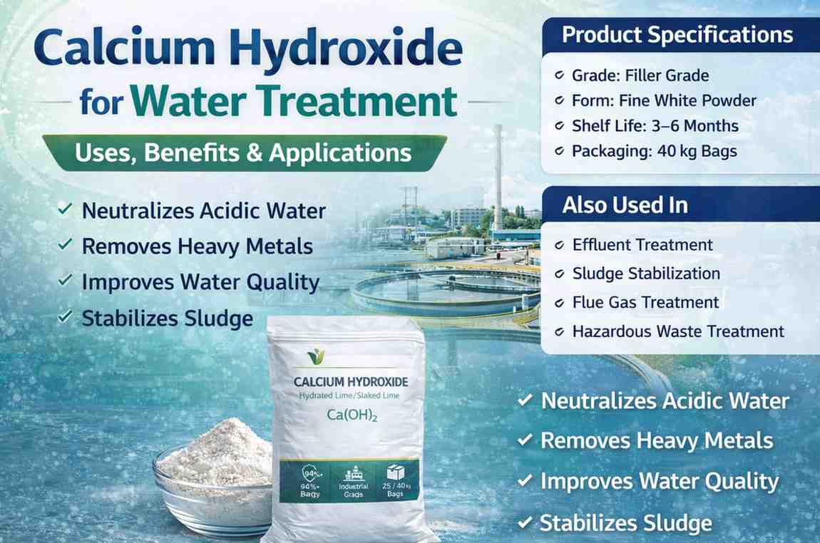 calcium hydroxide effective for wastewater treatment